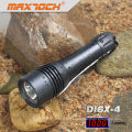 Maxtoch DI6X-4 1pc 18650 Bateria Cree mergulha luz